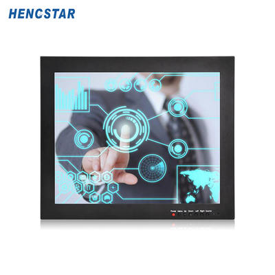 IP65 Rack mount / VESA / Embedded mount / Panel Mount Touch Screen LCD Monitor With VGA + DVI