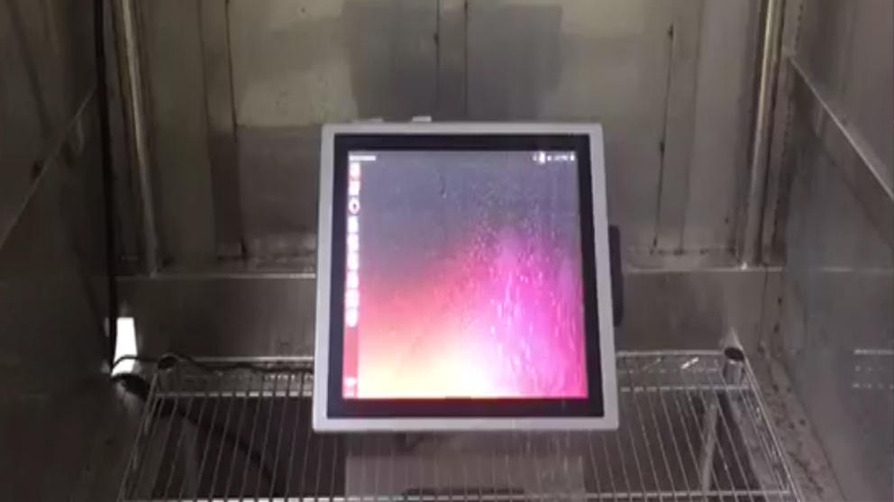 Industrial Monitor with high temperature cold water test