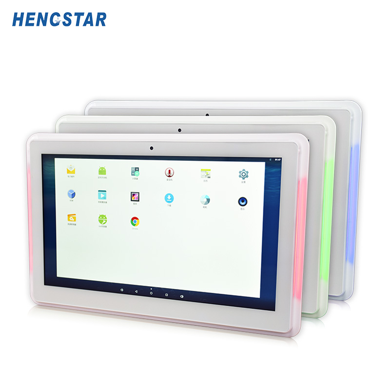 Touch Screen PC Smart office solution 1080P IPS panel POE android tablet with LED light bar